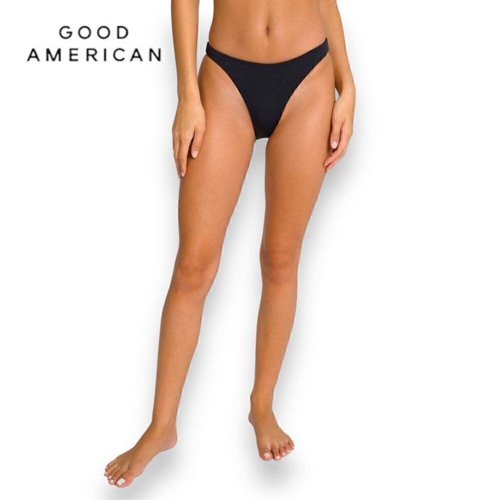 Good American Basic Bikini Bottom Women’s Size 6 3XL Black